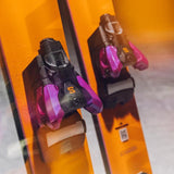 Salomon Strive 16 MN Ski Bindings - Black bindings with silver screws and a black plastic lever on top.