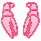 Crab Grab Mega Claw Stomp Pad 2025 - A pink crab-shaped pad with a textured surface and a small, rounded tail at the back.
