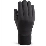 Dakine Ladies Storm Liner 2024 - A black glove with a textured palm and fingers, featuring a reflective logo on the wrist.