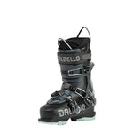 Dalbello Women's Cabrio MV 85 Ski Boots - Black ski boots with a sleek, modern design and silver buckles.
