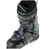 Dalbello Women's Cabrio MV 85 Ski Boots - Black ski boots with white lettering and a black strap across the top.