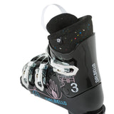 Dalbello Kid's Gaia 3.0 GW Ski Boots 2023 - Black ski boots with white laces and a silver buckle.