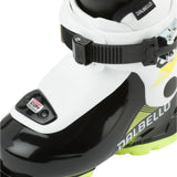 Dalbello Kid's CX 1.0 Cabrio GW Ski Boots 2026 - A pair of white ski boots with black and yellow accents, featuring a distinctive "DALBELLO" logo on the side.