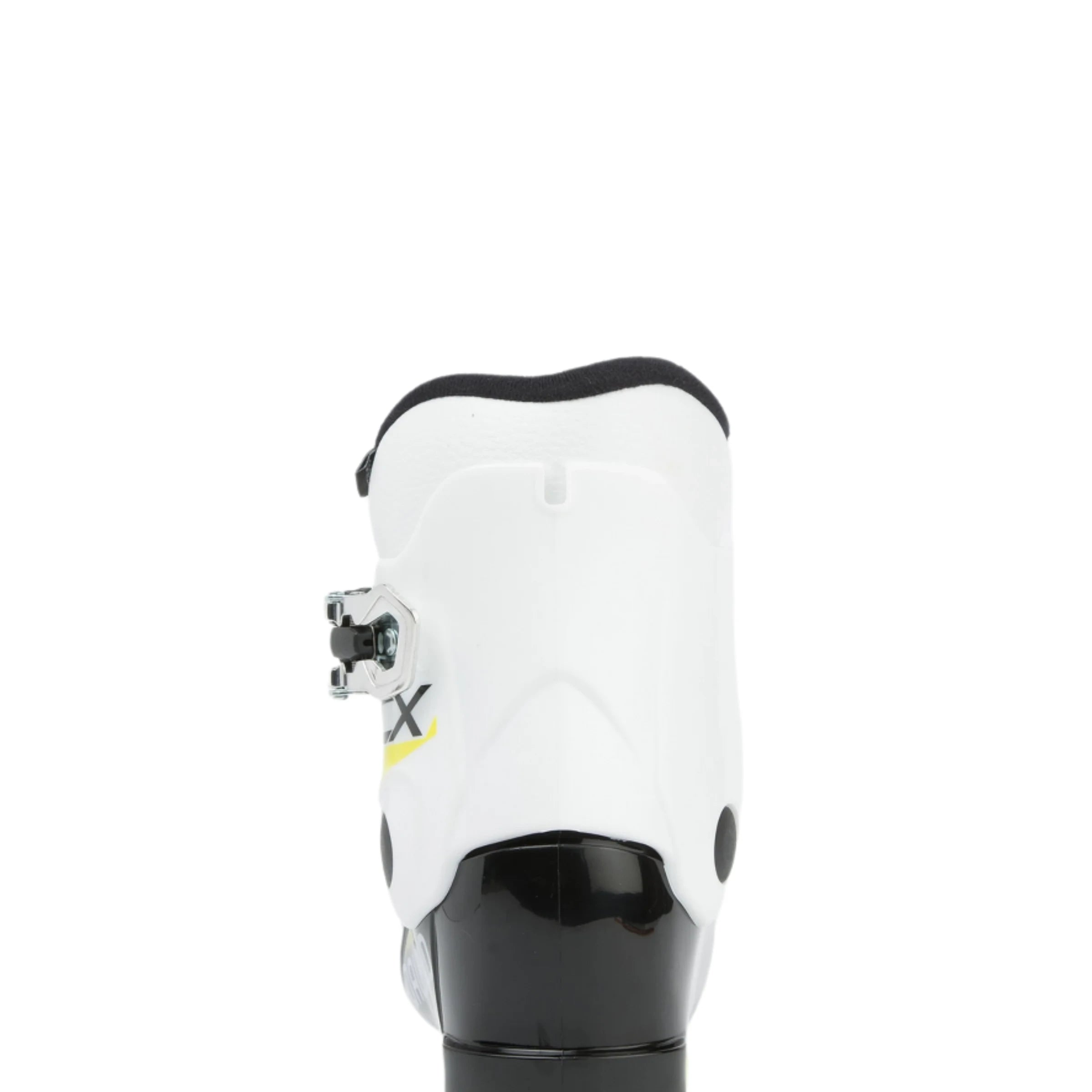 Dalbello Kid's CX 1.0 Cabrio GW Ski Boots 2026 - White ski boots with yellow accents and a black sole.