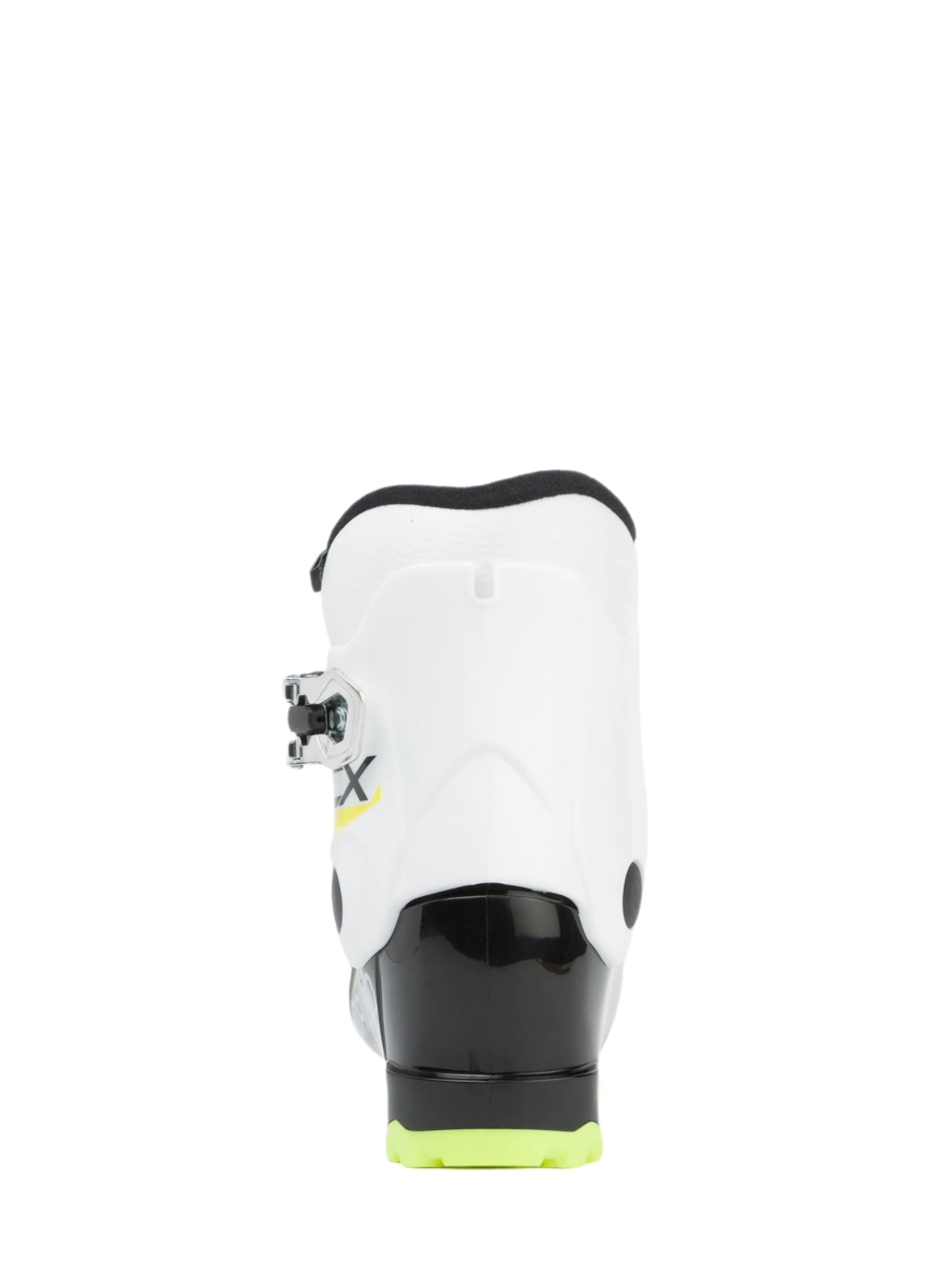 Dalbello Kid's CX 1.0 Cabrio GW Ski Boots 2026 - White ski boots with yellow accents and a black sole.