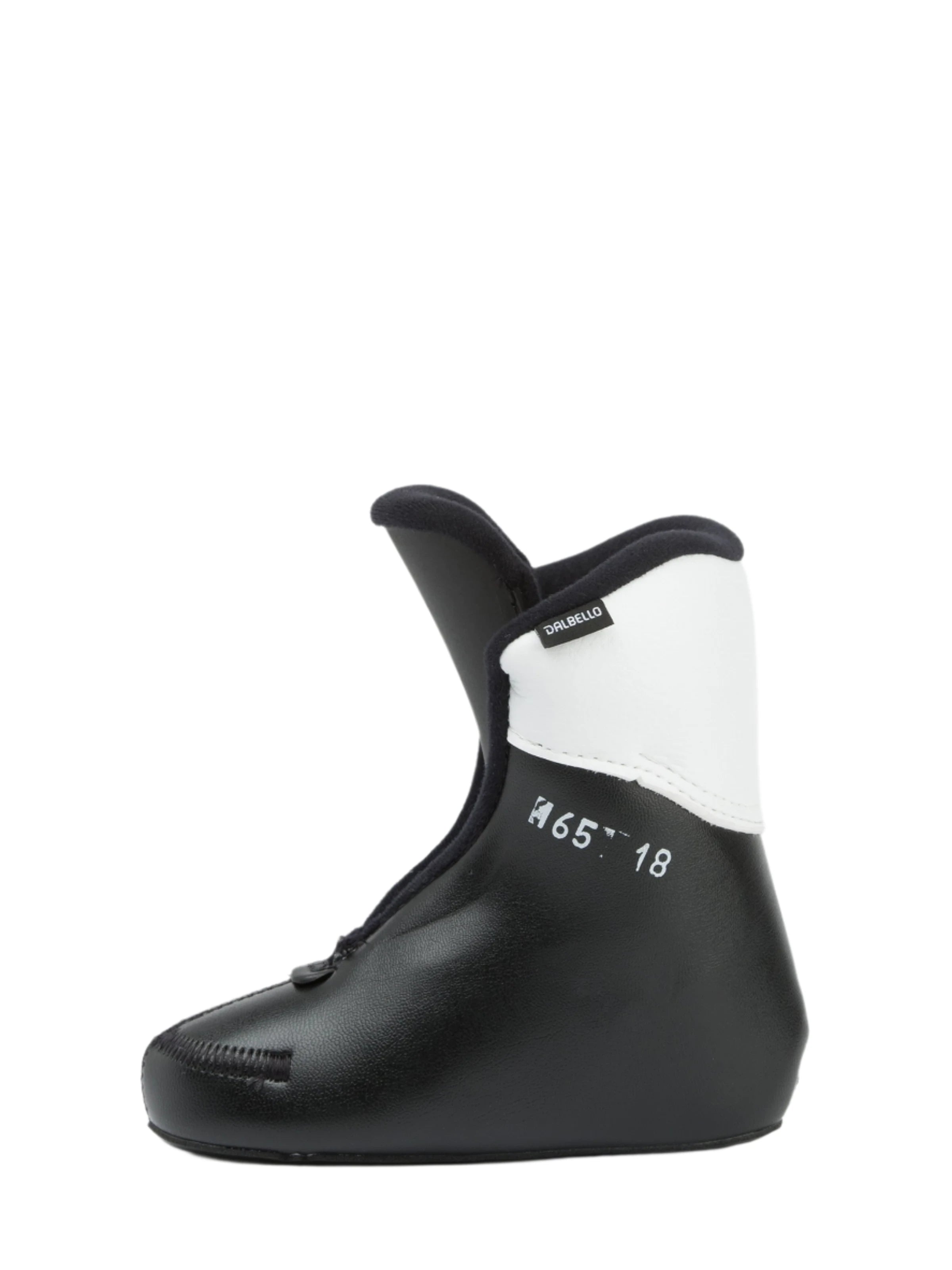 Dalbello Kid's CX 1.0 Cabrio GW Ski Boots 2026 - Black ski boots with white accents and a black strap on top.