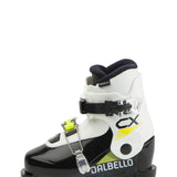 Dalbello Kid's CX 2.0 Cabrio GW Ski Boots 2026 - A white ski boot with black and yellow accents, featuring a distinctive "CX" logo on the side.
