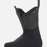 Dalbello Women's Veloce 75 MV Ski Boot 2026 - A black ski boot with a textured pattern on the upper portion and a strap at the top.