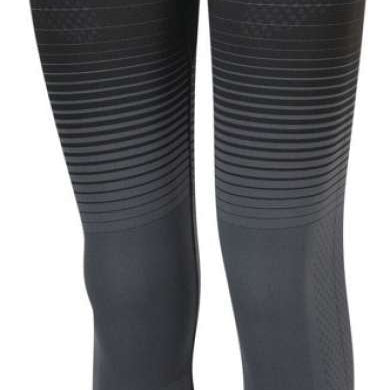 Dare2B Kid's In The Zone Base Layer Set 2024 - A black base layer set with a geometric pattern on the chest and shoulders.