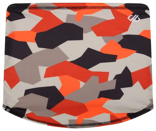 Dare2B Niveous Neck Gaiter - A grey neck gaiter with a subtle snowflake pattern and a small logo in the top right corner.