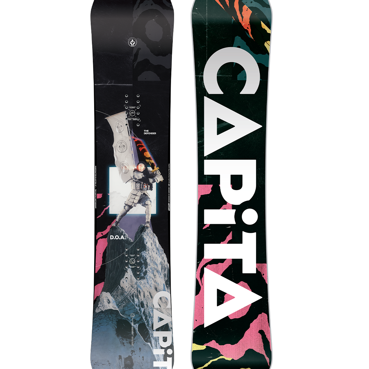CAPiTA - DOA Snowboard 2026 with a black background and white lettering.