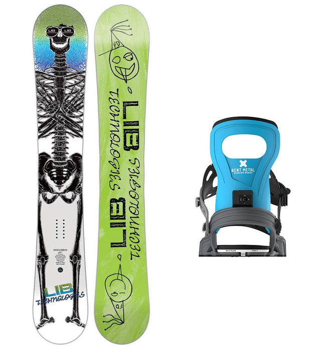 Lib Tech Doughboy Snowboard with Bent Metal Bolt Snowboard Binding 2025