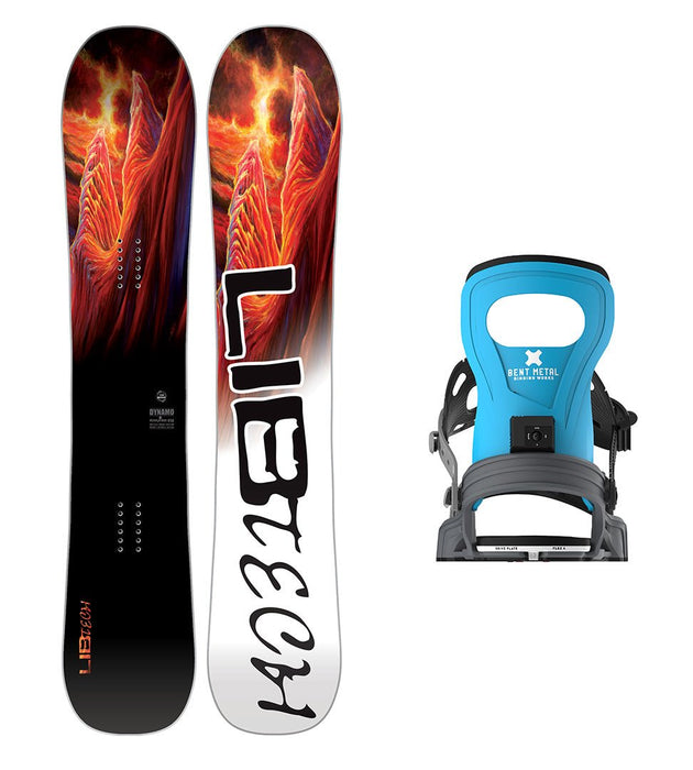 Lib Tech Dynamo Mens Snowboard with Bent Metal Bolt Snowboard Binding 2025