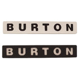 Burton Foam Stomp Pad 2025 - A rectangular foam pad with rounded corners, featuring the word "BURTON" in bold black letters across its top surface.