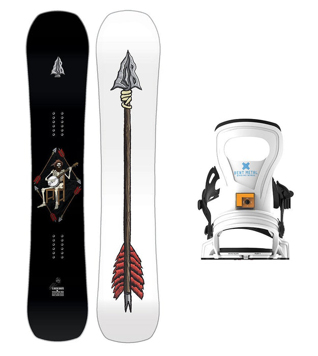 Lib Tech Ejack Knife Snowboard with Bent Metal Women's Beam Snowboard Binding 2025