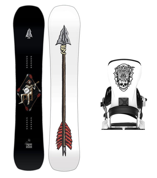 Lib Tech Ejack Knife Snowboard with Men's Bent Metal Transfer Snowboard Binding 2025