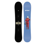 Arbor El Camino - Jared Elston Pro Snowboard 2026 - A black snowboard with a white logo at the top and a gray stripe along the bottom edge.