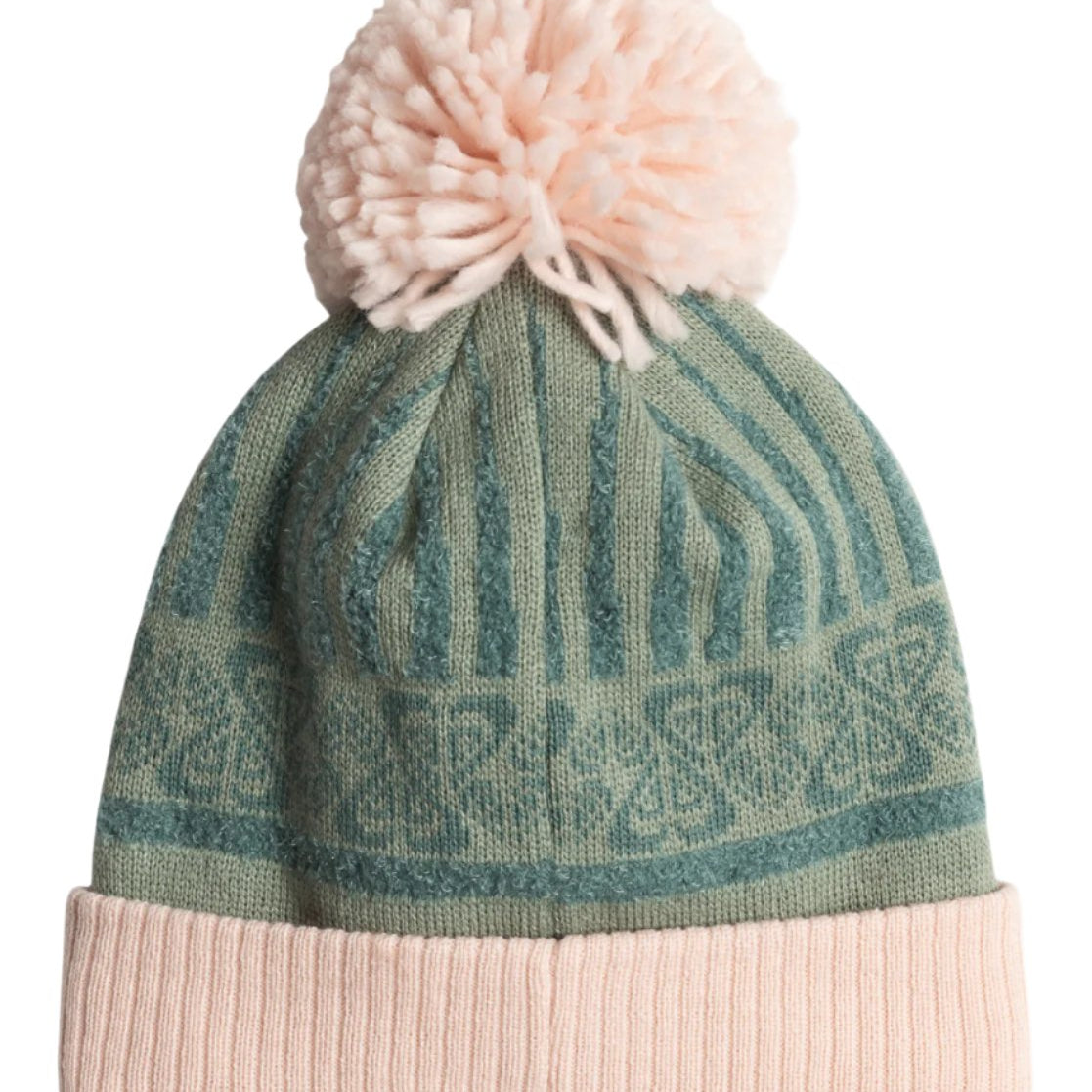 Roxy Girl's Frozey Beanie 2025 - A light blue beanie with a white pom-pom on top.