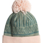 Roxy Girl's Frozey Beanie 2025 - A light blue beanie with a white pom-pom on top.