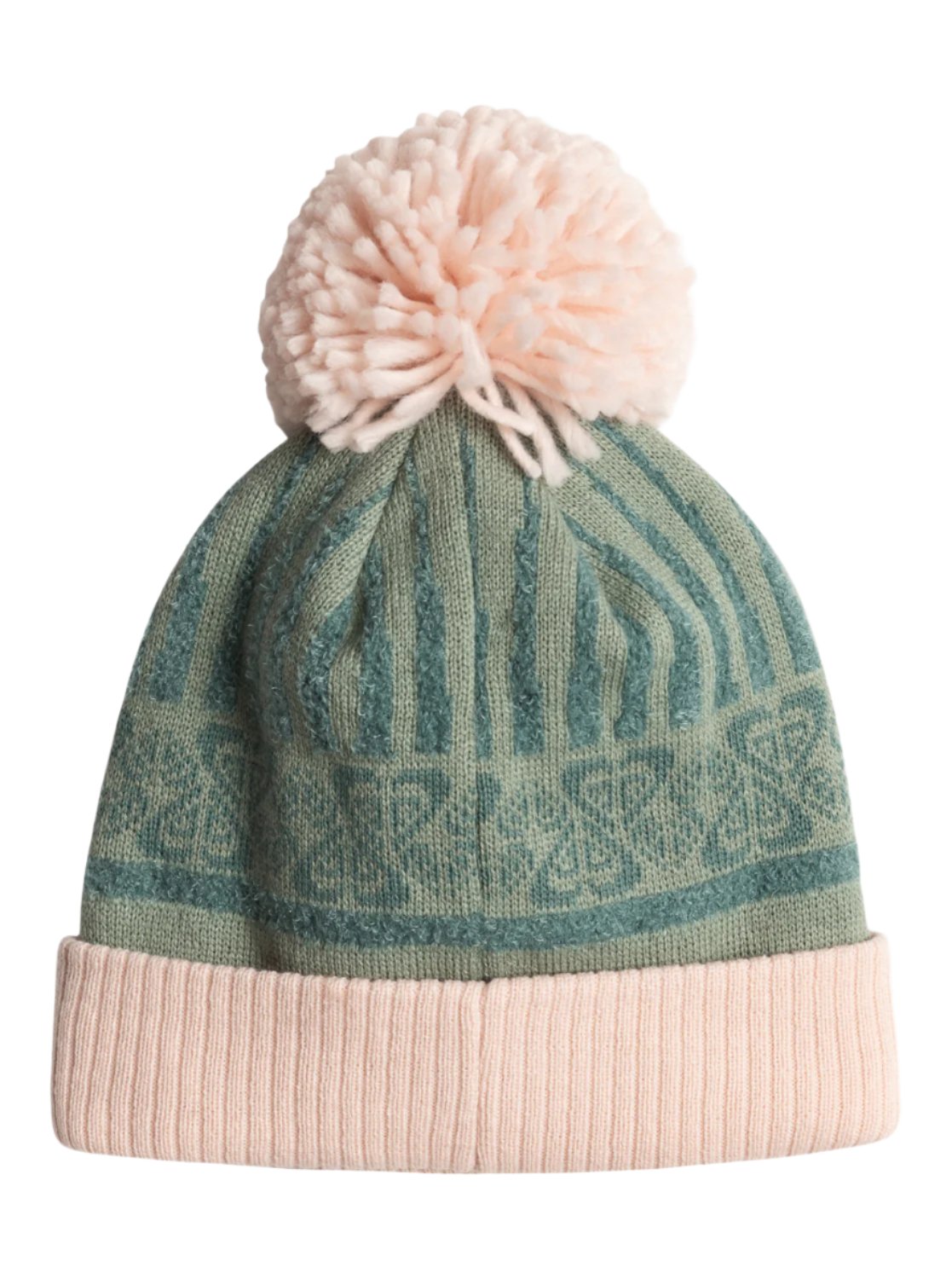 Roxy Girl's Frozey Beanie 2025 - A light blue beanie with a white pom-pom on top.