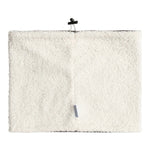 Roxy Women's Valwood Collar - A white fleece collar with a small, embroidered logo on the left side.