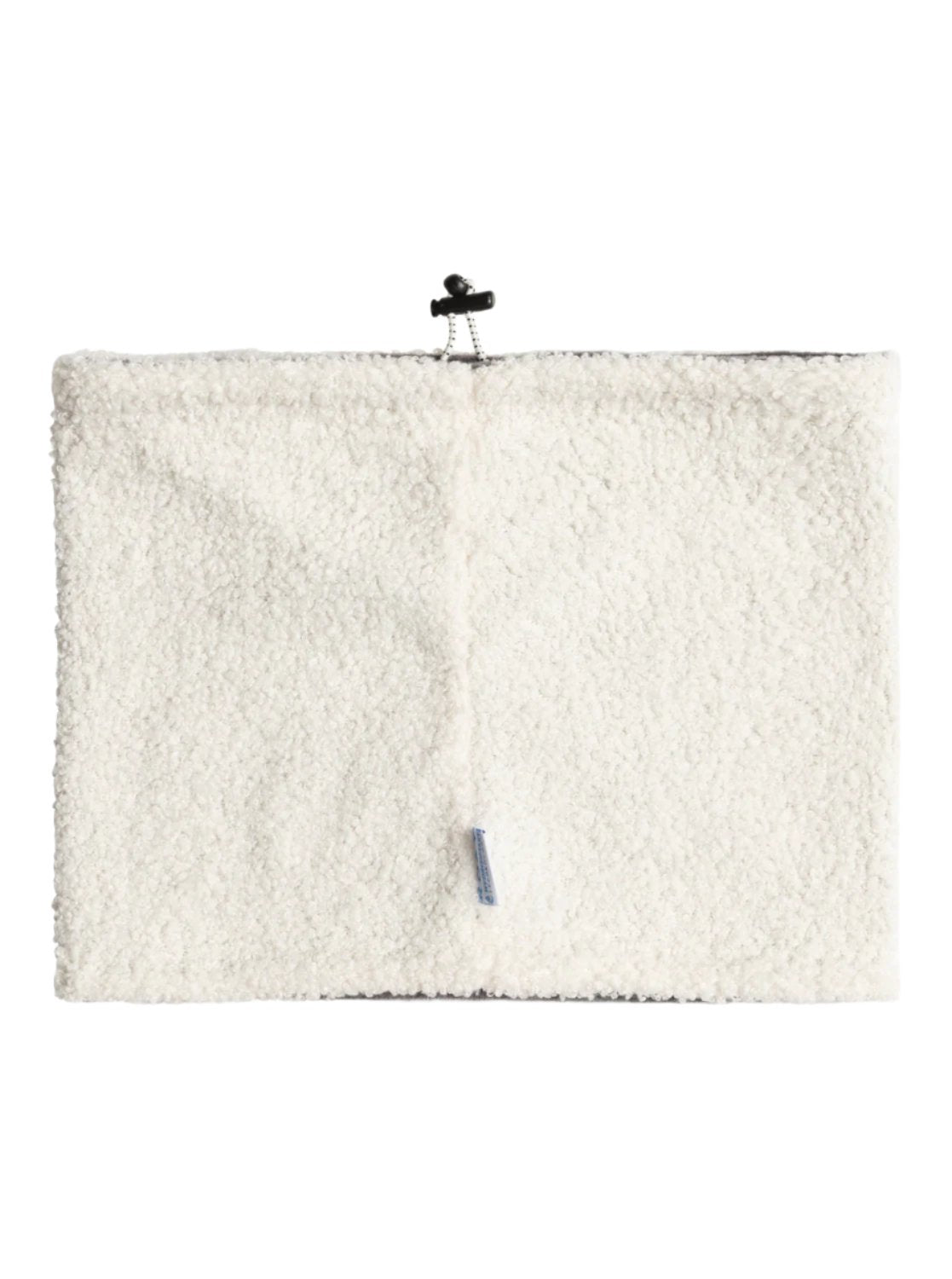 Roxy Women's Valwood Collar - A white fleece collar with a small, embroidered logo on the left side.