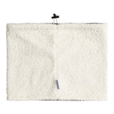 Roxy Women's Valwood Collar - A white fleece collar with a small, embroidered logo on the left side.