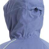 Roxy Women's Highridge Hoodie Jacket 2025 - A light blue hooded jacket with a zippered front and two pockets on either side.