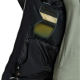 Roxy Women's Meade Insulated Jacket - A black insulated jacket with a zippered front and two pockets on either side, featuring a mesh lining visible through the zipper opening.