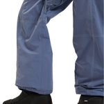 Roxy Women's Chloe Kim Insulated Pant 2025 - A pair of blue snow pants with a mesh pocket on the upper thigh.