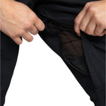 Roxy Women's Rideout Insulated Bib Pant 2025 - Black bib pant with quilted pattern and white stitching on black waistband.