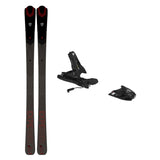 USED - Rossignol Experience 86Ti with SPX12 - A pair of skis and bindings, featuring a black base color with red accents on the top sheet.