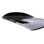 GNU Facts Snowboard 2026 - A black snowboard with a white logo on top, featuring a glossy finish and a subtle texture.