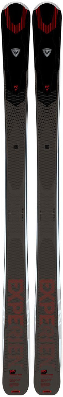 Rossignol Experience 86Ti Skis 2022 - Black skis with red and white lettering on top.