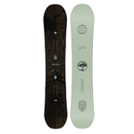 Arbor Formula Snowboard 2026 - A dark brown snowboard with a wood grain texture and white lettering on top.