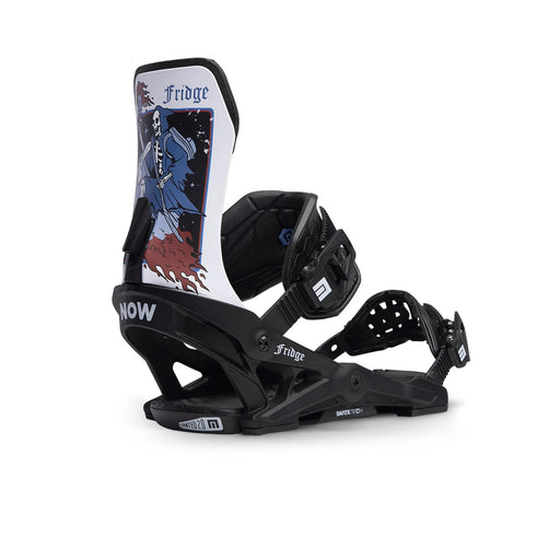 FRIDGE PRO 5 Snowboard Binding - white high back with black base and straps - angle 6