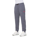 The 686 brand 2024 women's Smarty 3-in-1 cargo pant is gray with a red logo on the left leg and has two front pockets.