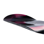 Libtech Women's Cortado Snowboard 2026 - A black snowboard with a pink stripe and white lettering on top.