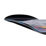 Lib Tech Jamie Lynn Snowboard 2026 - A black snowboard with a blue and red stripe on its bottom edge.