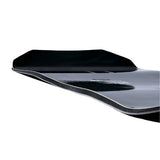 Lib Tech Orca Snowboard 2026 - A black snowboard with a glossy finish and white lettering on top, viewed from an angle that shows its side profile.