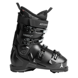 Atomic Women's Hawx Ultra 85 Ski Boots - Black ski boots with a sleek, modern design and silver buckles.