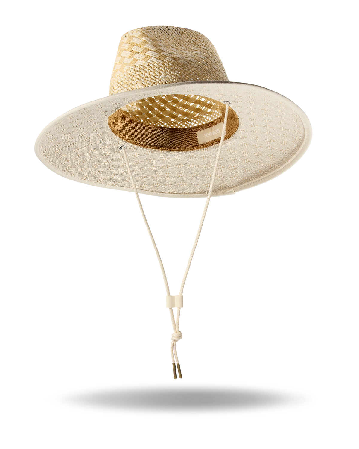 Straw Sun Hat with Grosgrain Trim, Structured Silhouette, UPF 50 Goorin John Sr. Fedora - Unisex – Goorin Bros main image 4