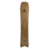 Jones Hovercraft 2.0 Snowboard 2025 - A brown snowboard with a black logo featuring three mountain peaks at the top.
