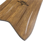 Jones Hovercraft 2.0 Snowboard 2025 - A brown snowboard with a black logo featuring an illustration of a hovercraft and the number "156" in white, positioned at the top center of the board.