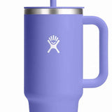 Hydro Flask 40oz All Around Travel Tumbler - A large, insulated tumbler with a screw-on lid and straw.