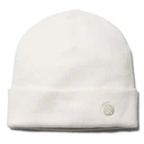 Stance Kama Merino Wool Beanie 2024 - A white beanie with a small circular logo on the front cuff.