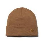 Stance Kama Merino Wool Beanie 2024 - A tan beanie with a small gold logo on the front.