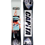CAPiTA Indoor Survival Snowboard 2026 - A light blue snowboard with a large red eye graphic and white text that says "Indoor Survival".
