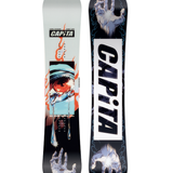 CAPiTA Indoor Survival Snowboard 2026 - A light blue snowboard with a large red eye graphic and white text that says "Indoor Survival".