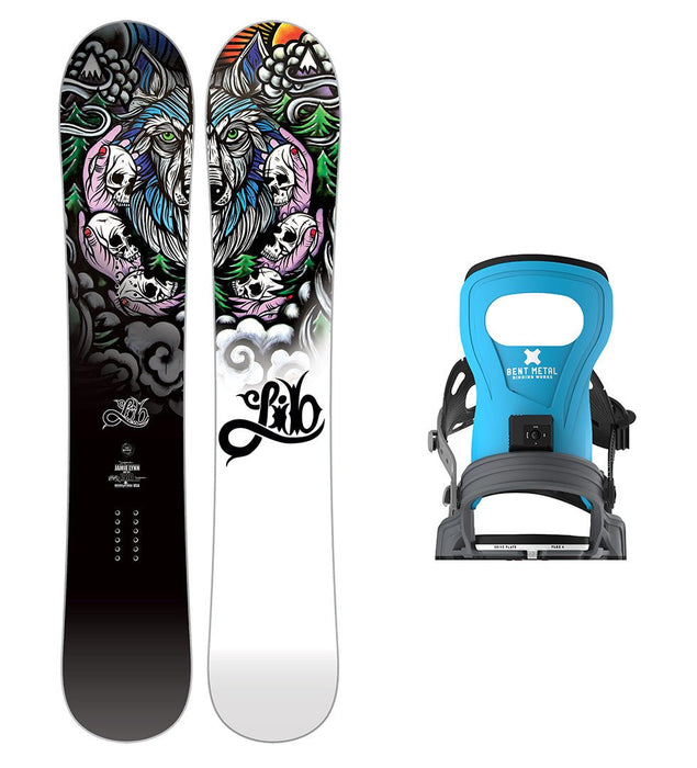 Lib Tech Jamie Lynn Snowboard with Men's Bent Metal Bolt Snowboard Binding 2025